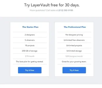 Pricing Tables example