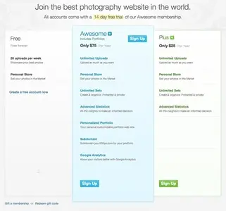 Pricing Tables example