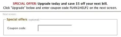 Coupon example