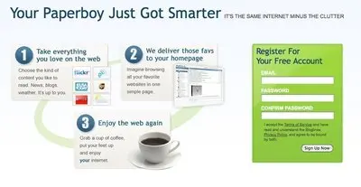 Account Registration example from bloglines.com