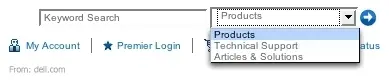 Shortcut Dropdown example