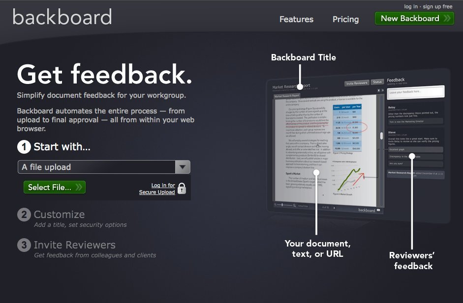 Screenshot of getbackboard.com