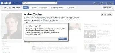 Walkthrough example from facebook.com