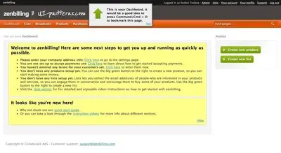 Blank Slate example from zenbilling.com