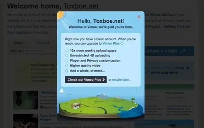 Blank Slate example from vimeo.com