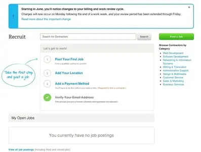 Blank Slate example from odesk.com