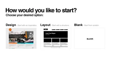 Blank Slate example from dashboard.webydo.com