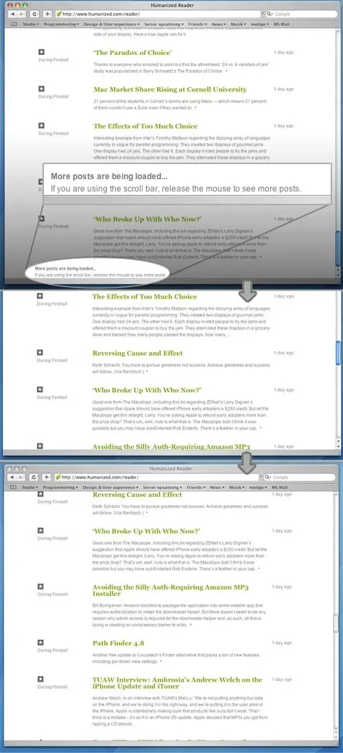 Continuous Scrolling example