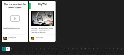 Pagination example from spacecollective.org