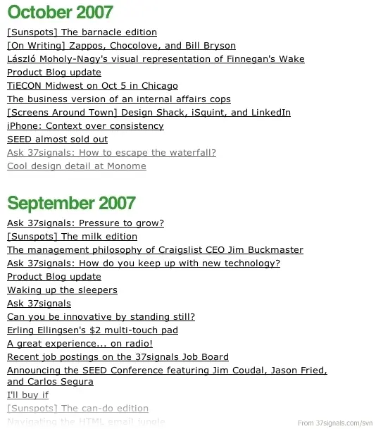 Archive example