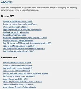 Archive example from macalicious.com