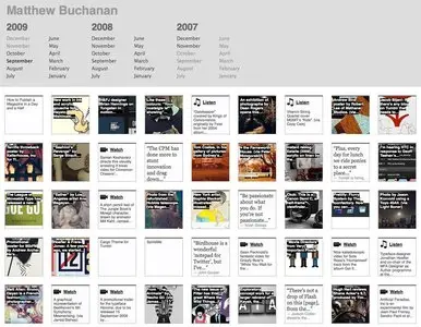 Archive example from matthewbuchanan.name