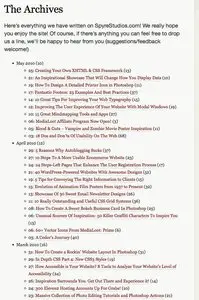 Archive example from spyrestudios.com