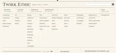 Archive example from twirkethic.com