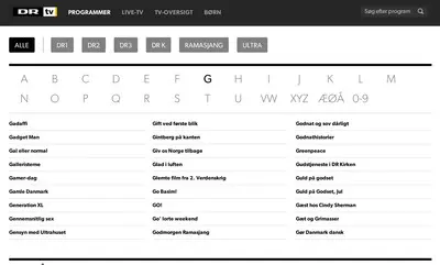 Archive example from dr.dk