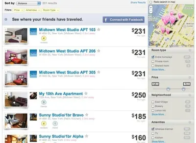 Search Filters example from airbnb.com