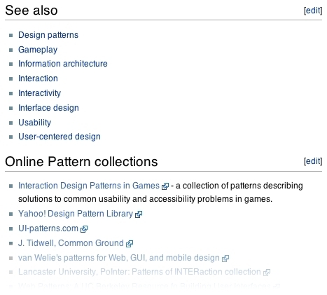Wiki design pattern
