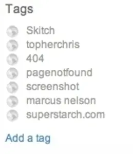 Tagging example