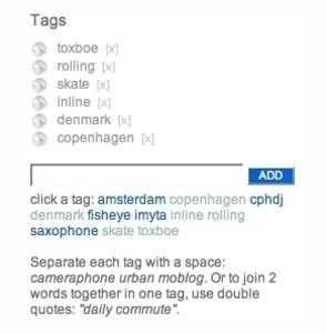 Tagging example