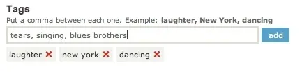 Tagging example from vimeo.com