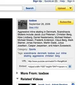 Tagging example from youtube.com