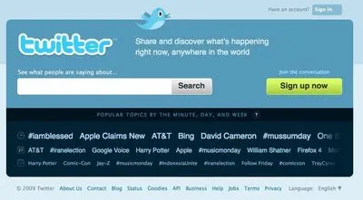 Search example from twitter.com
