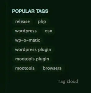 Tagging example from devthought.com