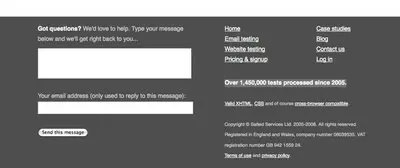 Fat Footer example from litmusapp.com