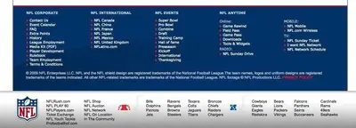 Fat Footer example from nfl.com