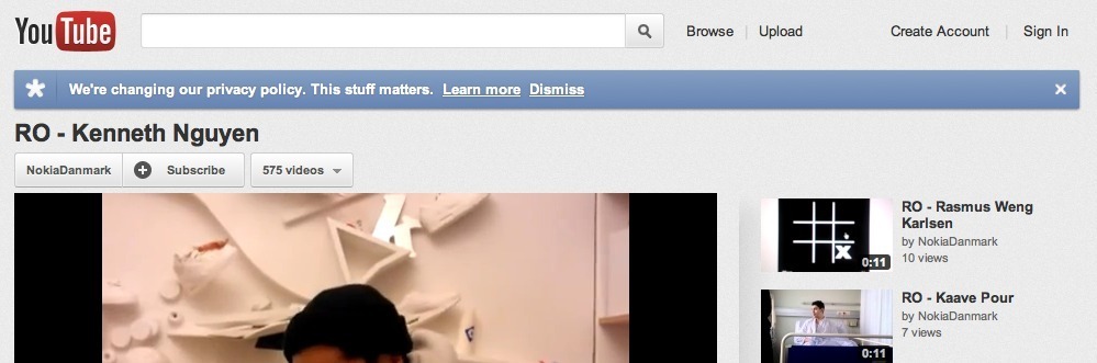 Screenshot of youtube.com