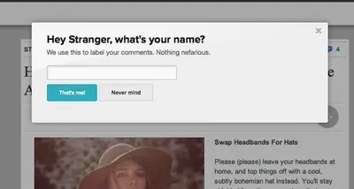 Lazy Registration example from influenceapp.com