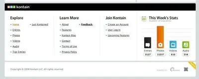 Fat Footer example from kontain.com