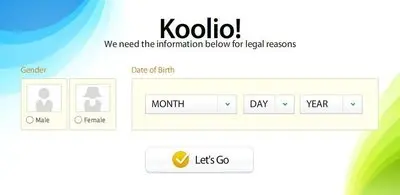 Account Registration example from kontain.com
