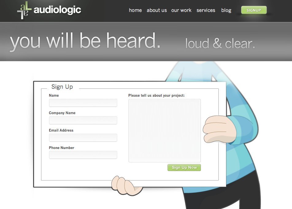 Screenshot of audio-logic.net