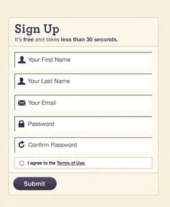 Account Registration example from culinaryculture.com