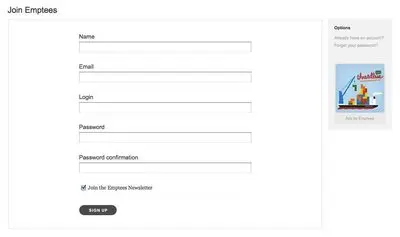 Forms example from emptees.com
