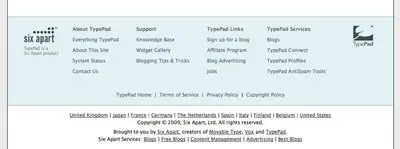 Fat Footer example from typepad.com