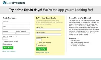 Account Registration example