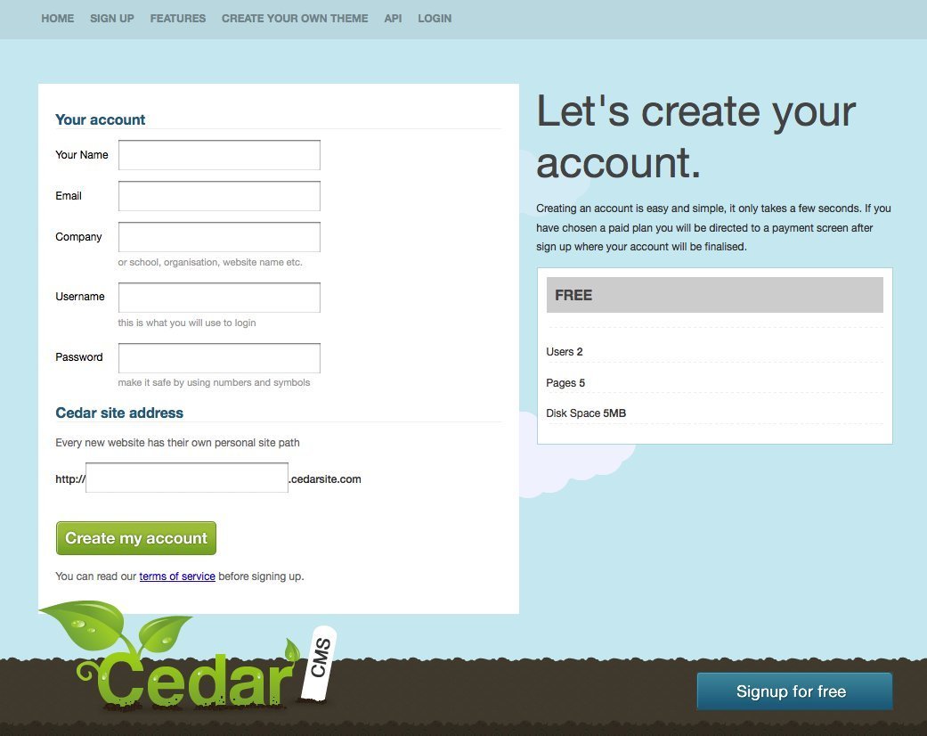Screenshot of cedarapp.com