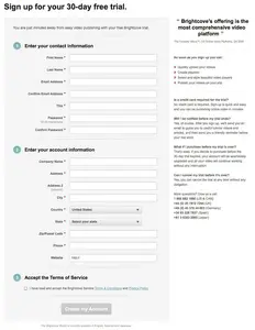 Account Registration example
