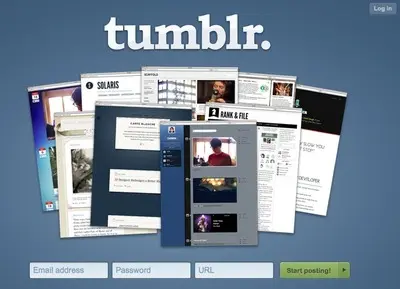 Account Registration example from tumblr.com