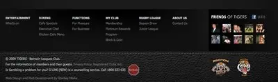 Fat Footer example from tigers.org.au