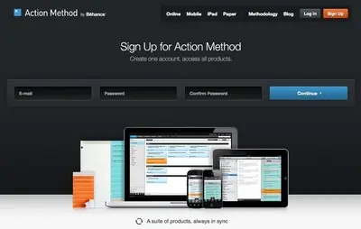 Account Registration example from actionmethod.com