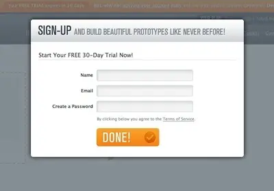Account Registration example