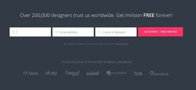 Account Registration example from invisionapp.com