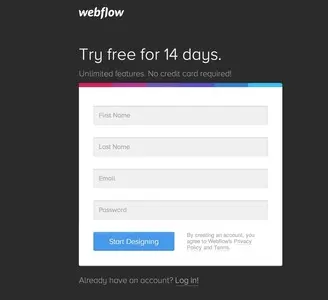 Account Registration example