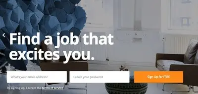 Account Registration example from tyba.com
